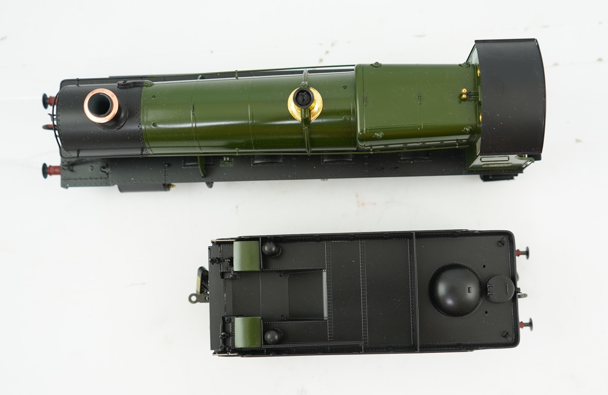 An 0 gauge Masterpiece Models model of GWR Class 28xx, 2804, 2-8-0 tender locomotive, powered for two rail operation, with original box.